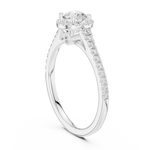 Gold 1Ct Halo Setting Classic Design Round Lab Grown Diamond Xandor Ring