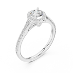 Gold 1Ct Halo Setting Classic Design Round Lab Grown Diamond Xandor Ring