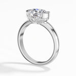 White Gold 2Ct Oval Solitaire Vs Vvs Ef Lab Grown Diamond Aurel Ring