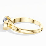 Yellow Gold 2Ct Oval Solitaire Vs Vvs Ef Lab Grown Diamond Aurel Ring