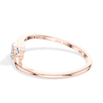 Lune Ring Marquise Lab Grown Diamond East West Knife Edge