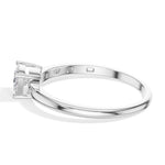Trilliant Ring Trillion Lab Grown Diamond Three Claw Solitaire