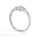 Drift Ring Pear Lab Grown Diamond Bypass Band Solitaire
