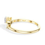 Drift Ring Pear Lab Grown Diamond Bypass Band Solitaire