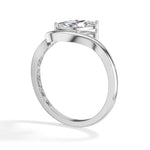 Sinuous Ring Marquise Lab Grown Diamond Double Wrap Band