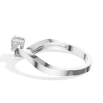 Current Ring Pear Lab Grown Diamond Fluid Bypass Sweep Band