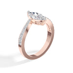 Marquise Pave Lab Grown Diamond Selara Engagement Ring