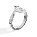 Marquise Pave Lab Grown Diamond Selara Engagement Ring