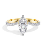 Marquise Pave Lab Grown Diamond Selara Engagement Ring