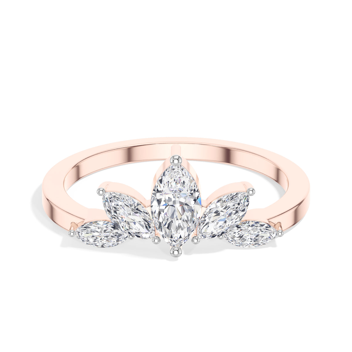 Marquise Crown Lab Grown Diamond Engagement Reyna Ring