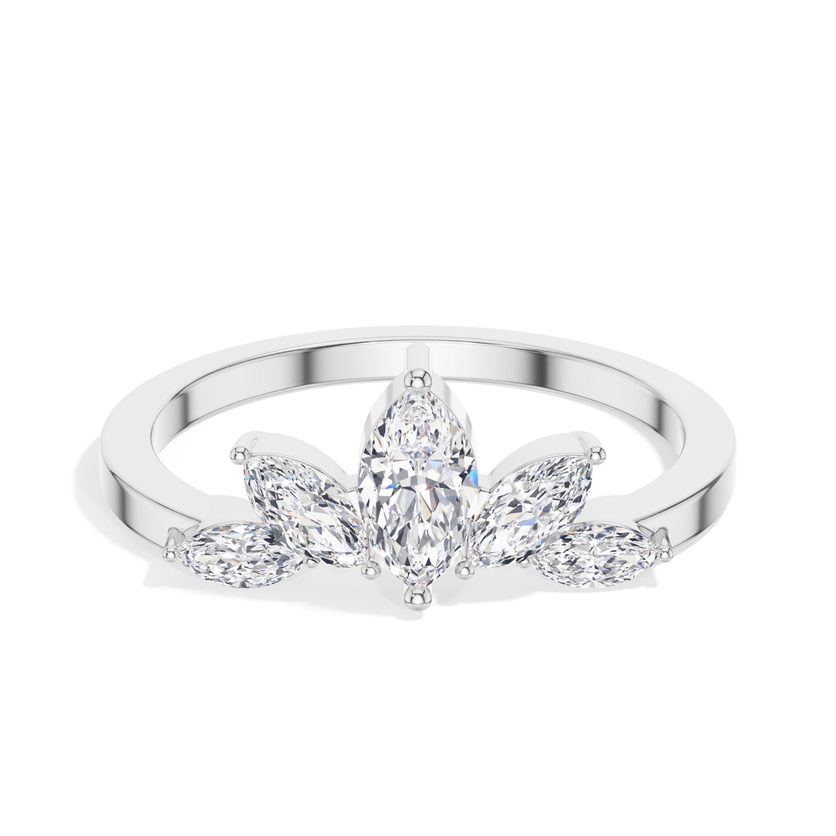 Marquise Crown Lab Grown Diamond Engagement Reyna Ring