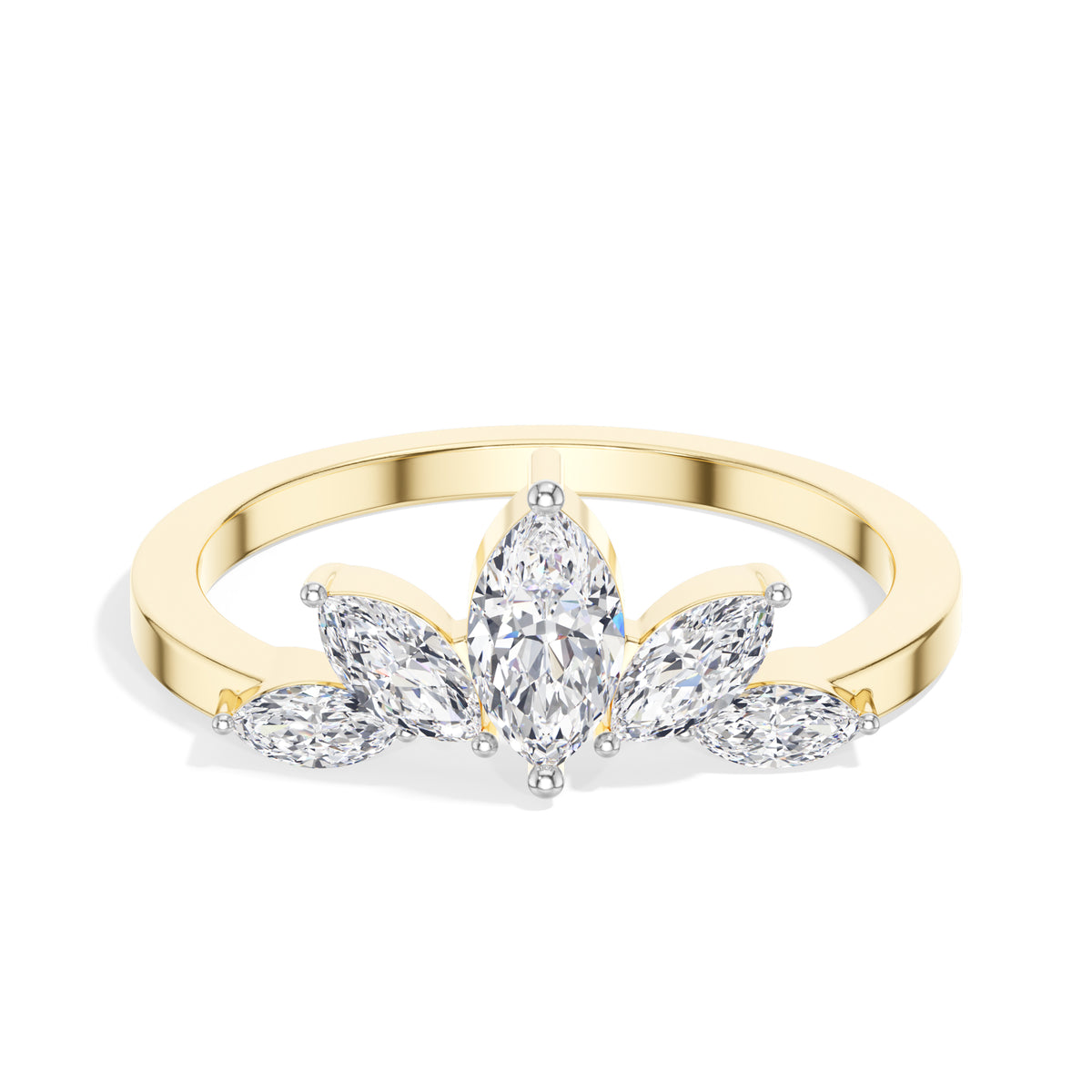 Marquise Crown Lab Grown Diamond Engagement Reyna Ring