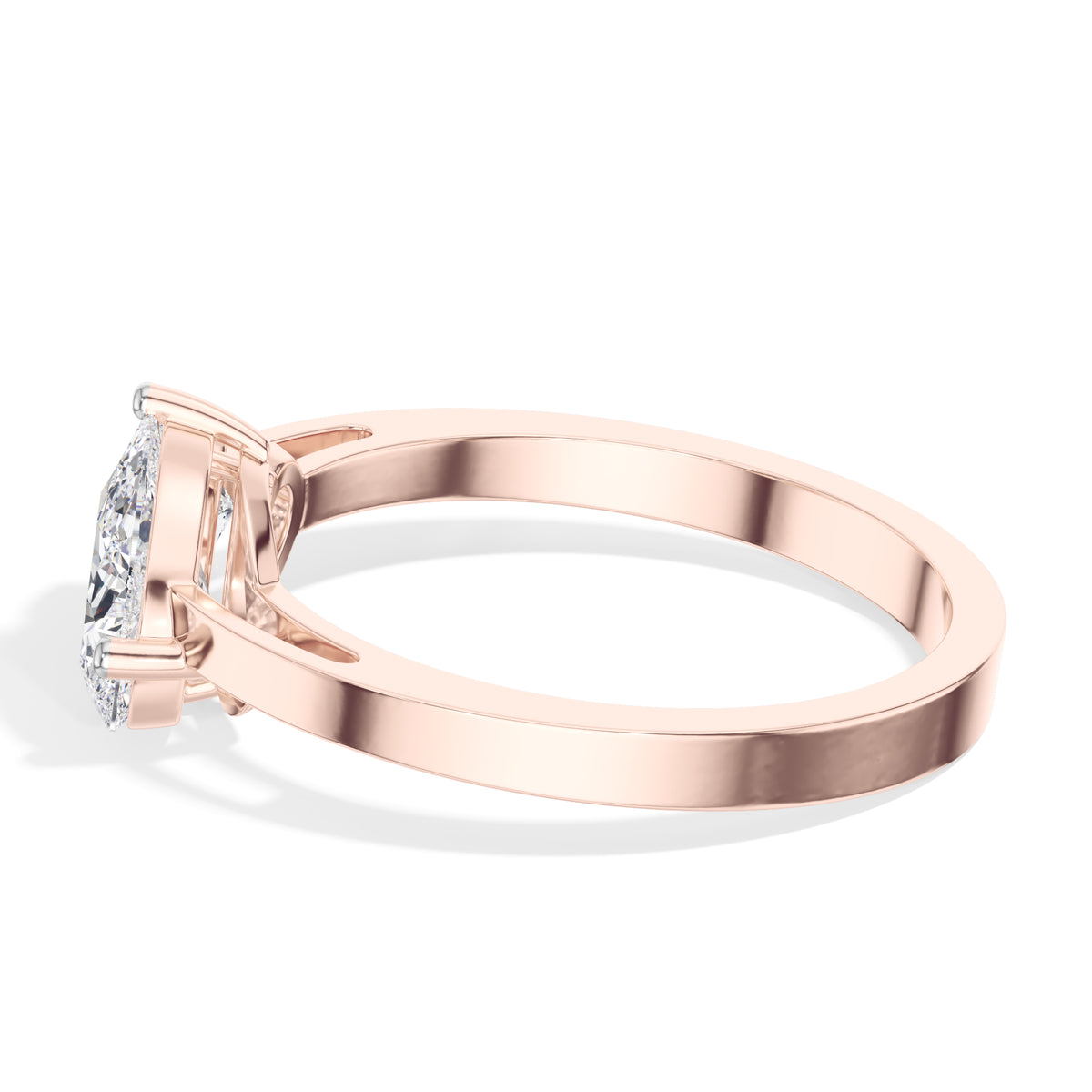 Pear Toi Et Moi Lab Grown Diamond Gemina Engagement Ring 