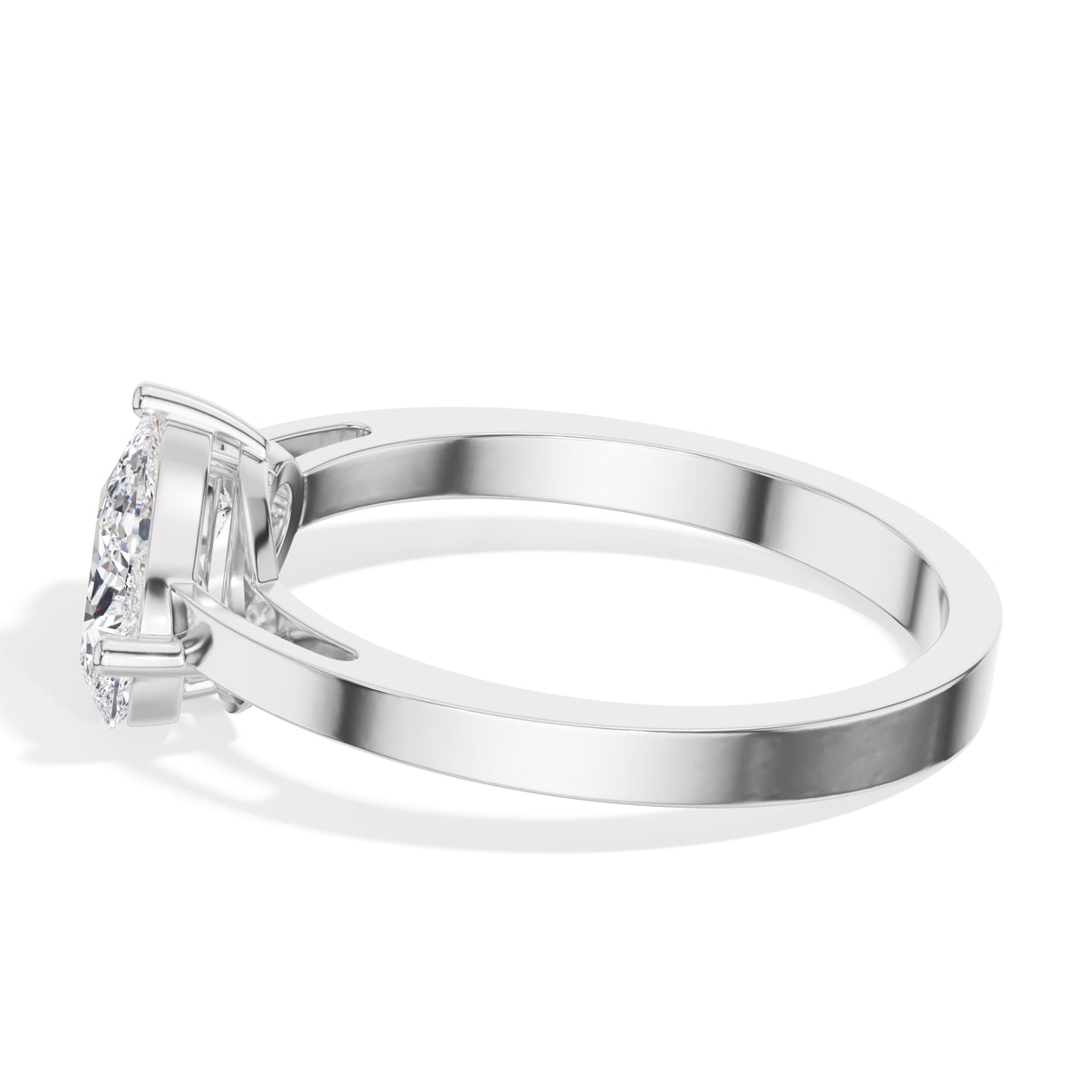 Pear Toi Et Moi Lab Grown Diamond Gemina Engagement Ring 