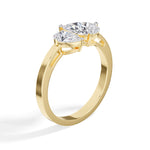 Pear Toi Et Moi Lab Grown Diamond Gemina Engagement Ring 