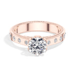 Round Lab Grown Diamond Bellora Engagement Ring