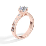 Round Lab Grown Diamond Bellora Engagement Ring