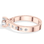 Round Lab Grown Diamond Bellora Engagement Ring