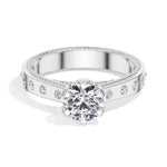 Round Lab Grown Diamond Bellora Engagement Ring
