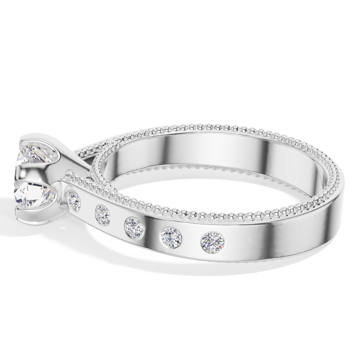 Round Lab Grown Diamond Bellora Engagement Ring