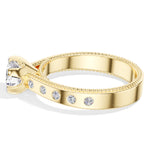 Round Lab Grown Diamond Bellora Engagement Ring