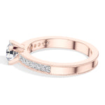 Round Pave Lab Grown Diamond Nerine Engagement Ring
