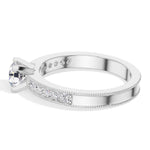 Round Pave Lab Grown Diamond Nerine Engagement Ring