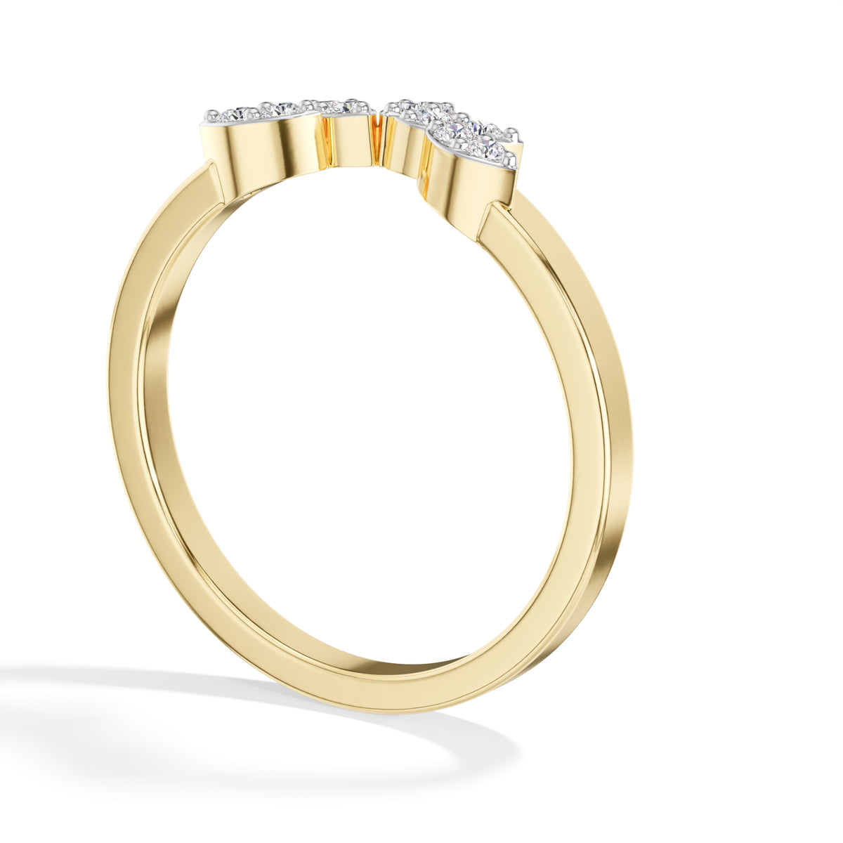 Round Petal Cluster Lab Grown Diamond Lotira Engagement Ring