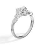 Heart Shaped Vine Lab Grown Diamond Verena Engagement Ring