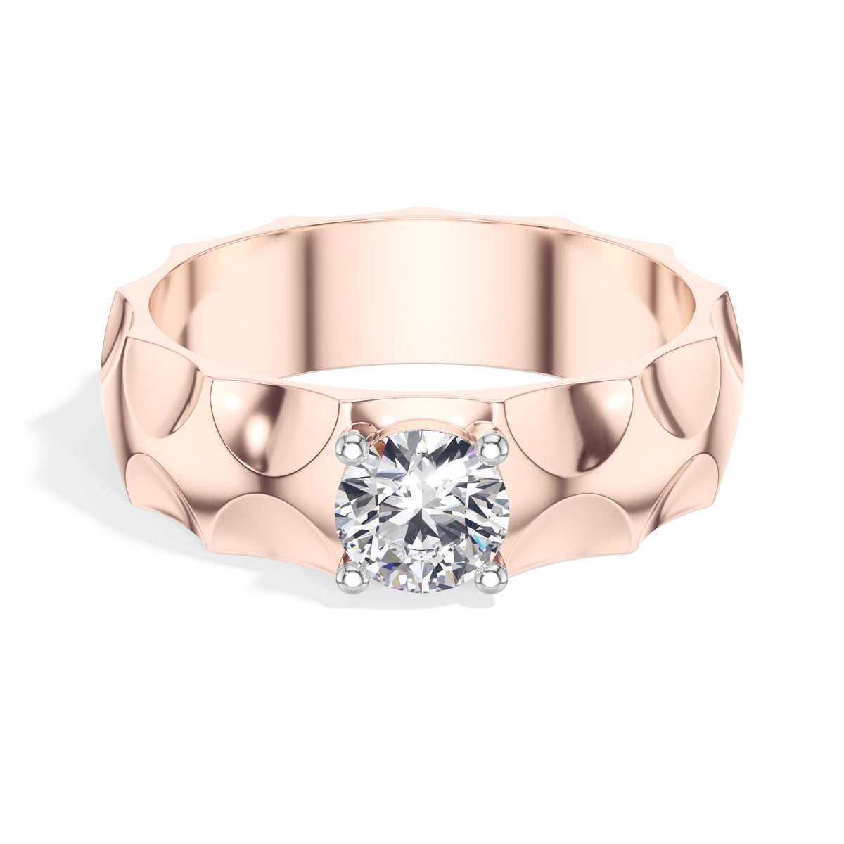 Round Solitaire Lab Grown Diamond Torren Engagement Ring 