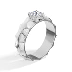 Round Solitaire Lab Grown Diamond Torren Engagement Ring 
