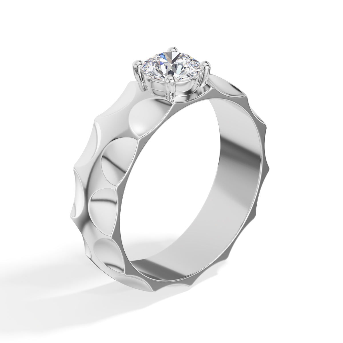 Round Solitaire Lab Grown Diamond Torren Engagement Ring 