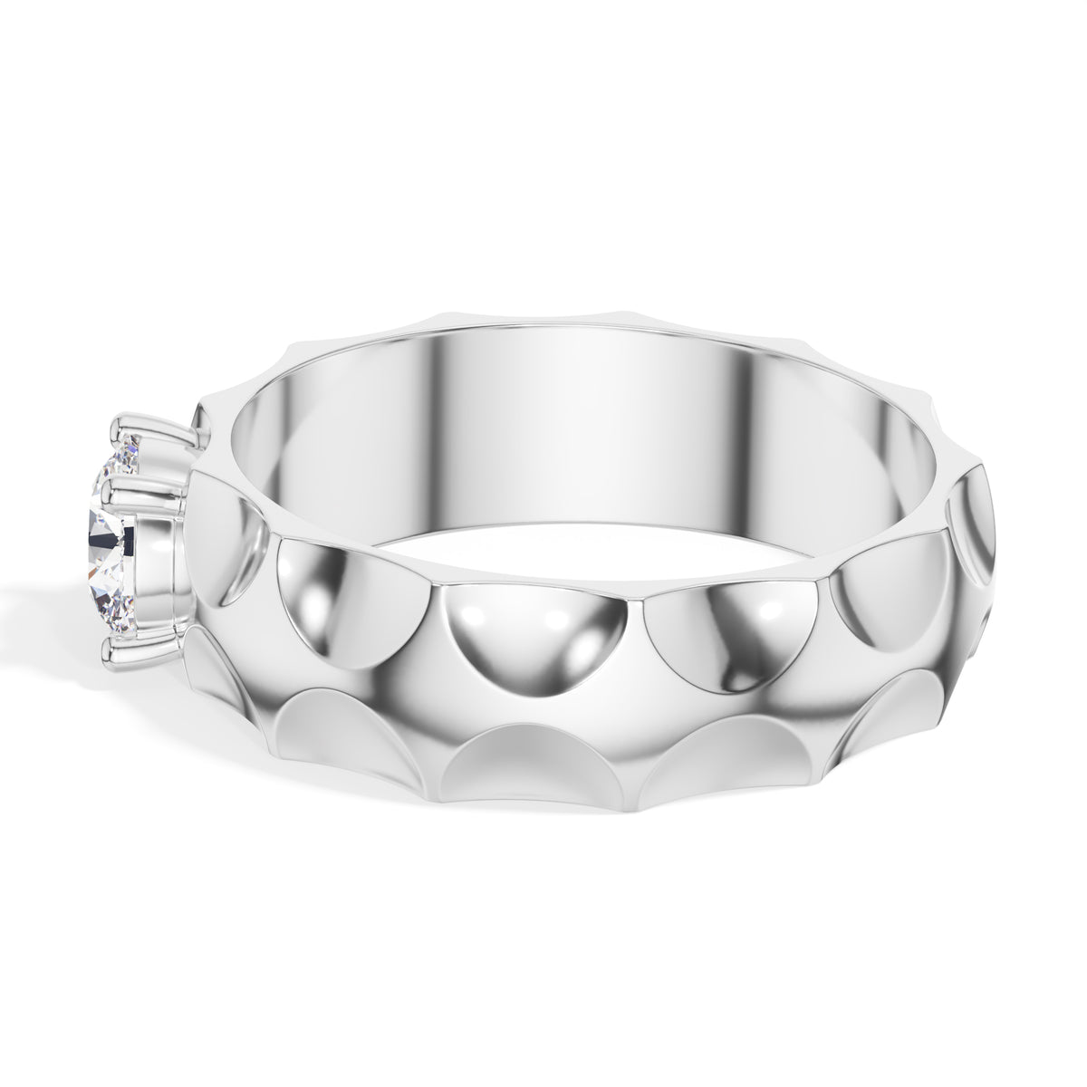 Round Solitaire Lab Grown Diamond Torren Engagement Ring 