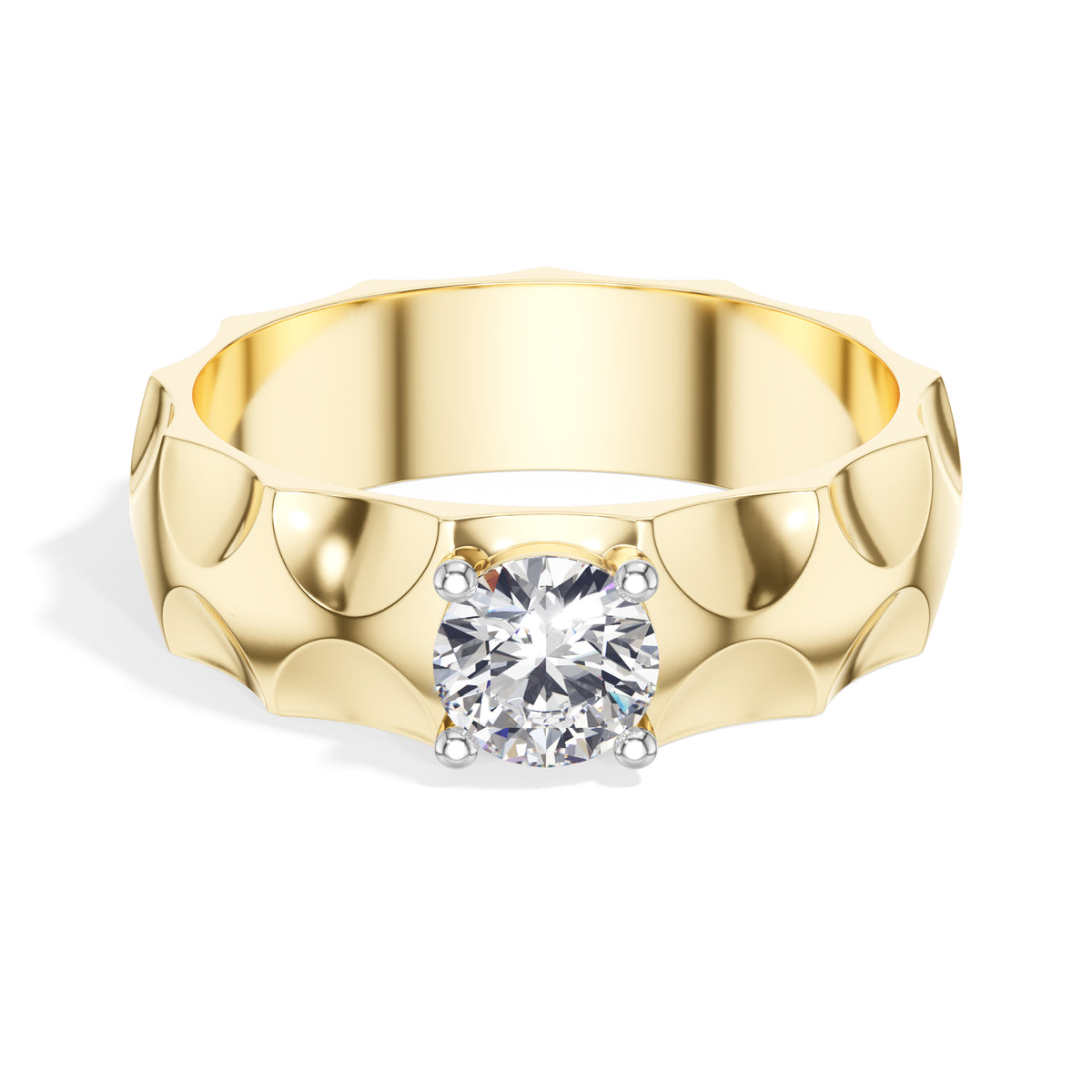 Round Solitaire Lab Grown Diamond Torren Engagement Ring 