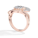 Split shank design oval lab grown diamond marea ring