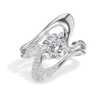 Split shank design oval lab grown diamond marea ring