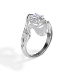 Split shank design oval lab grown diamond marea ring