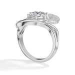 Split shank design oval lab grown diamond marea ring