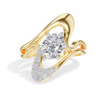 Split shank design oval lab grown diamond marea ring