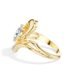 Split shank design oval lab grown diamond marea ring