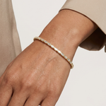 Gold 3 7Ct Baguette Line Lab Grown Diamond Leonor Bracelet
