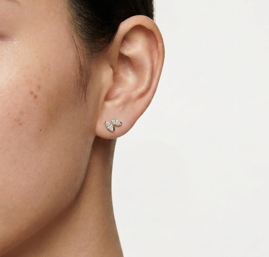Marquise Lab Grown Diamond Cluster Stud Liora Earrings