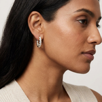 Gold 2Ct Floral Cluster Round Lab Grown Diamond Liryx Earring