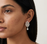 Gold 2Ct Marquise Petal Cluster Lab Grown Diamond Loryx Earring