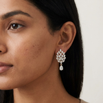 Gold 2Ct Marquise Petal Cluster Lab Grown Diamond Loryx Earring