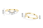 Round Petal Cluster Lab Grown Diamond Lotira Engagement Ring