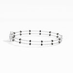 White Gold Oval Petal Halo Lab Grown Diamond Velra Bracelet