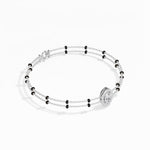 White Gold Oval Petal Halo Lab Grown Diamond Velra Bracelet
