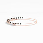 Rose Gold 1Ct Cluster Round Tennis Lab Grown Diamond Solix Bracelet