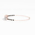 Rose Gold 2Ct Pear Cluster Lab Grown Diamond Evora Bracelet